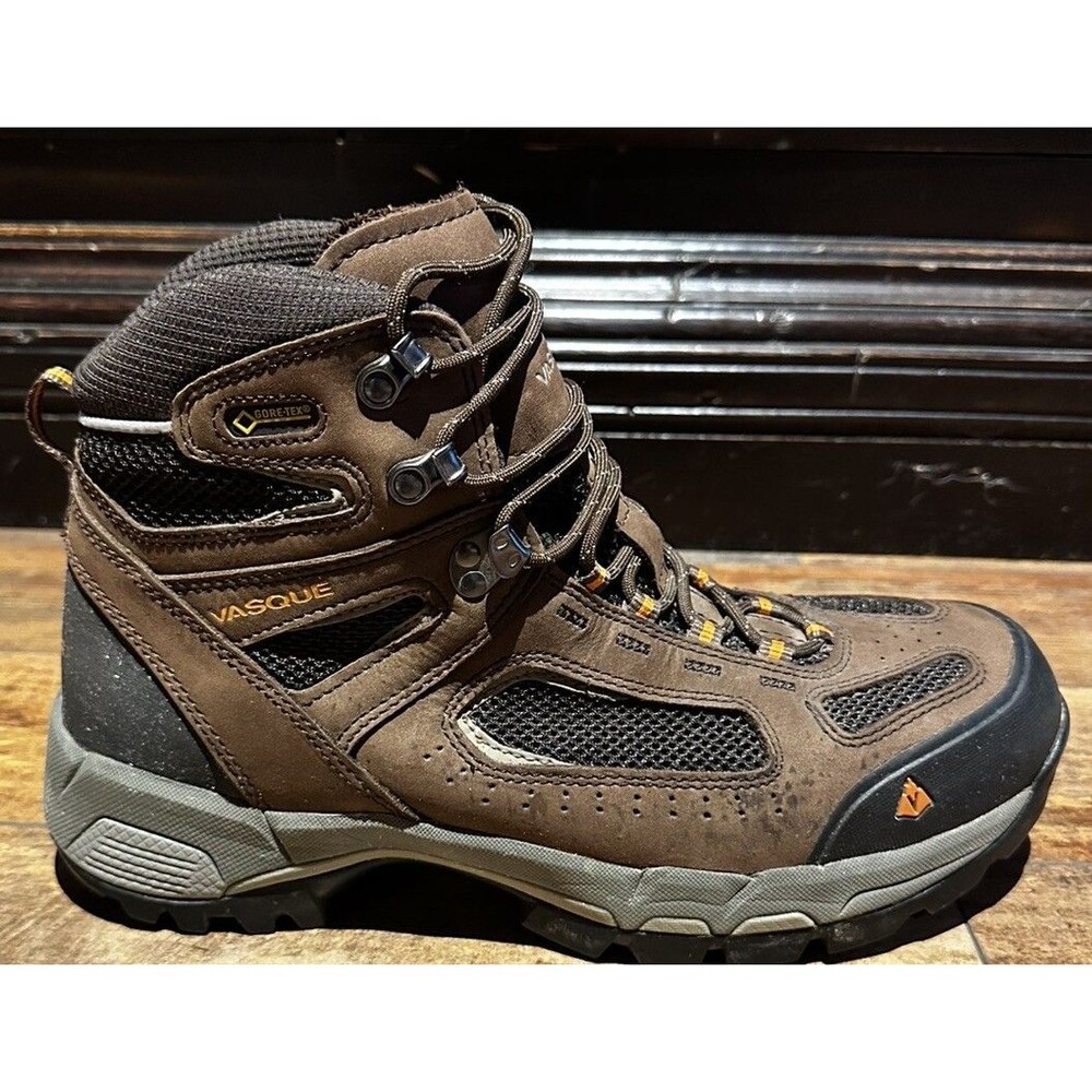 Vasque Talus GTX Hiking Boots Mens Sz 12 Brown Leather Gore-Tex Vibram 7482 M